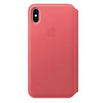iPhone XS Max Leather Folio Peony Pink