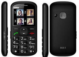 telefonas mygtukai - MyPhone HALO2 Black (Juodas) - 2 nuotrauka