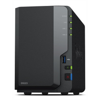 ds223 synology - Synology DS223 Up to 2 HDD/SSD Hot-Swap, RTD1619B - 10 nuotrauka