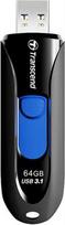 64gb usb - Transcend JetFlash 790 64GB Black/Blue (Juodas/Mėlynas) - 2 nuotrauka