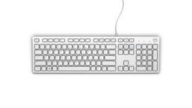dell 580 klaviatura - Dell KB216 White Balta) - 5 nuotrauka
