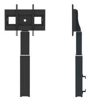 TV SET ACC FLOOR STAND 42-100"/PLASMA-W2250SILVER NEWSTAR
