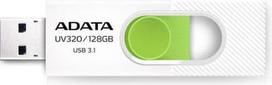 usb flash drive 3.2 - ADATA UV320 128GB White/Green (Baltas/Žalias) - 1 nuotrauka
