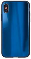 Mocco Aurora Glass Back Case For Apple iPhone XS Max Blue