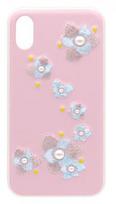 Devia Flower Embroidery Back Case For Apple iPhone X/XS Lanya Pink