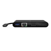 usb 2.0 hub - Dock stotelė Belkin, juoda - 1 nuotrauka