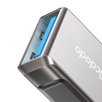 otg adapter usb c - USB 3.0 į USB-C adapteris, Mcdodo OT-8730 (pilka) - 5 nuotrauka