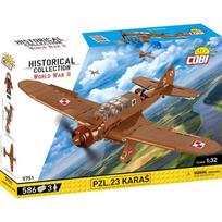 Konstruktorius, lėktuvas Cobi Klocki Historical Collection PZL.23 Karas 5751, plastikas