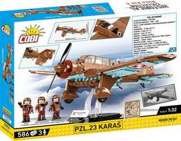 konstruktorius cobi - Konstruktorius, lėktuvas Cobi Klocki Historical Collection PZL.23 Karas 5751, plastikas - 2 nuotrauka
