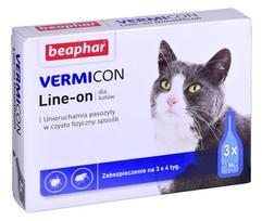 Priemonė nuo parazitų Beaphar Vermicon Line-on, 3 vnt.