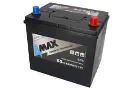 4MAX BAT65/620R/EFB/JAP/4MAX 12V 65Ah 630A D+