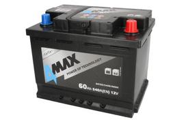 4MAX BAT60/540R/4MAX 12V 60Ah 540A D+