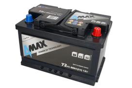 4MAX BAT72/680R/4MAX 12V 72Ah 680A D+