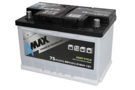 4MAX BAT75/510R/DC/4MAX 12V 75Ah D+