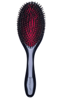 naturaliu seriu sepetys -  DENMAN D82M The Finisher Medium Black natūralių šerių šepetys - 2 nuotrauka