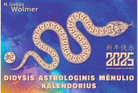 darbo knygos 2025 - N.Gabija Wolmer 2025 DIDYSIS ASTROLOGINIS MĖNULIO KALENDORIUS - 2 nuotrauka