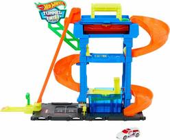 hot wheels garazas - Automobilių plovykla Hot Wheels City Tunnel Twist Car Wash HTN80 - 2 nuotrauka