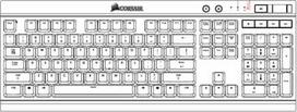 corsair klaviaturs - Corsair K65 LUX RGB (MX Red) - 3 nuotrauka