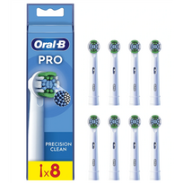 balajos - Dantų šepetėlio galvutė Oral-B EB20-8 Precision Clean Pro, balta, 8 vnt. - 2 nuotrauka