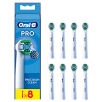 balajos - Dantų šepetėlio galvutė Oral-B EB20-8 Precision Clean Pro, balta, 8 vnt. - 3 nuotrauka