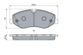 BOSCH 0 986 494 914 Brake pad set