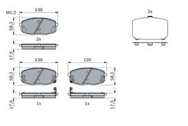 BOSCH 0 986 424 393 Brake pad set