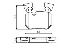 BOSCH 0 986 494 421 Brake pad set