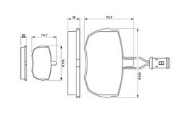 BOSCH 0 986 424 044 Brake pad set