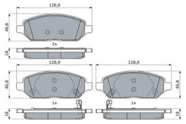 BOSCH 0 986 494 906 Brake pad set