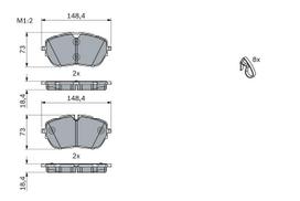 BOSCH 0 986 494 946 Brake pad set