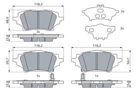 BOSCH 0 986 424 911 Brake pad set