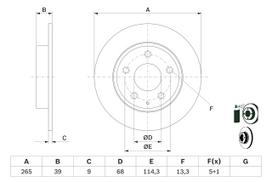BOSCH 0 986 479 E54 Brake Disc