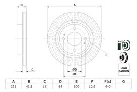 BOSCH 0 986 479 F14 Brake Disc