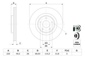 BOSCH 0 986 479 F33 Brake Disc