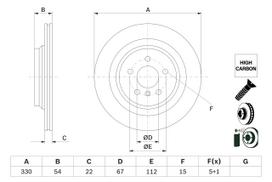 BOSCH 0 986 479 E97 Brake Disc