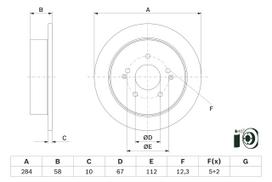 BOSCH 0 986 479 H16 Brake Disc