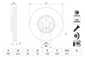 BOSCH 0 986 479 E83 Brake Disc
