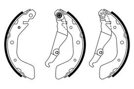 BOSCH 0 986 487 923 Brake shoe set