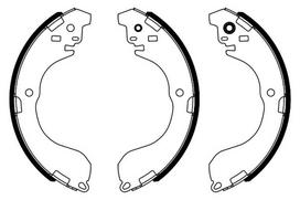 BOSCH 0 986 487 962 Brake shoe set
