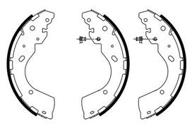BOSCH 0 986 487 922 Brake shoe set