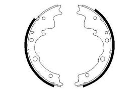 BOSCH 0 986 487 287 Brake shoe set