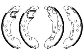 BOSCH 0 986 487 921 Brake shoe set