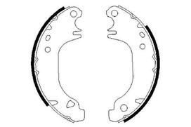 BOSCH 0 986 487 274 Brake shoe set