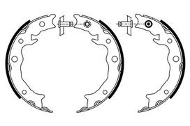 BOSCH 0 986 487 933 Brake shoe set