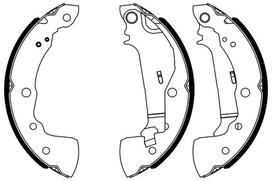BOSCH 0 986 487 963 Brake shoe set