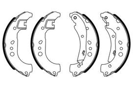 BOSCH 0 986 487 959 Brake shoe set
