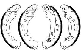 BOSCH 0 986 487 961 Brake shoe set
