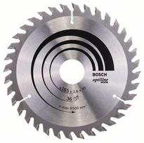 Pjovimo diskas medienai Bosch OPTILINE WOOD; 165x2,6x30,0 mm; Z36; 15°
