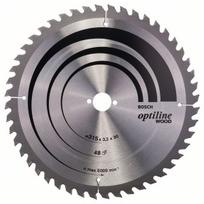 Pjovimo diskas medienai Bosch OPTILINE WOOD; 315x3,2x30,0 mm; Z48; 10°