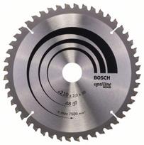 Pjovimo diskas medienai Bosch OPTILINE WOOD; 210x2x30,0 mm; Z48; 15°